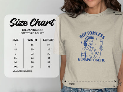 Bottomless and Unapologetic Graphic T-Shirt product type