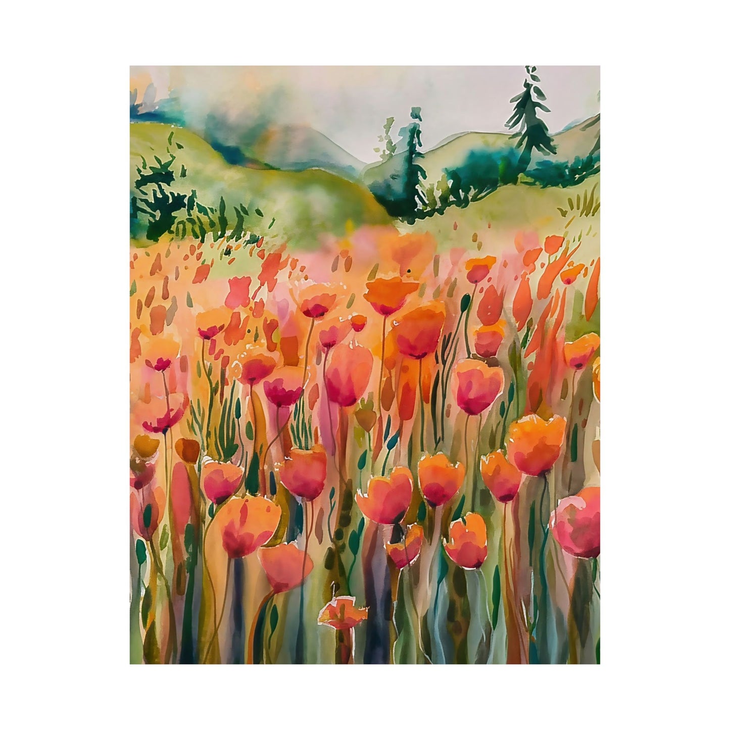 Field Of Flowers Poster