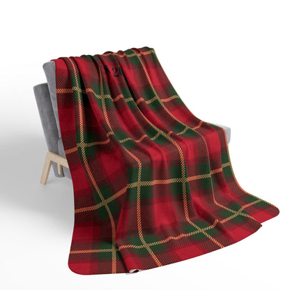 Traditional Red Plaid Family Blanket