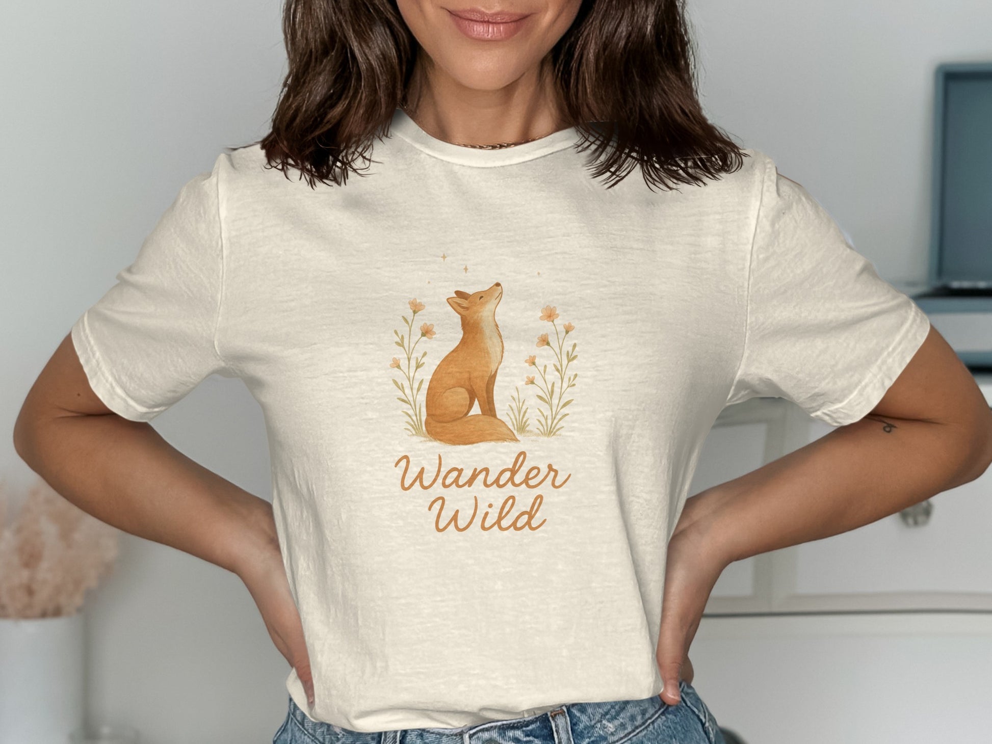 Wander Wild Fox Graphic Tee Shirt product type
