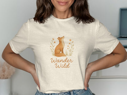 Wander Wild Fox Graphic Tee Shirt product type