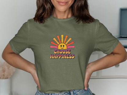 Choose Happiness Graphic Tee Shirt product