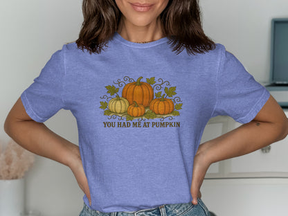You Had Me At Pumpkin Graphic Tee Shirt product type