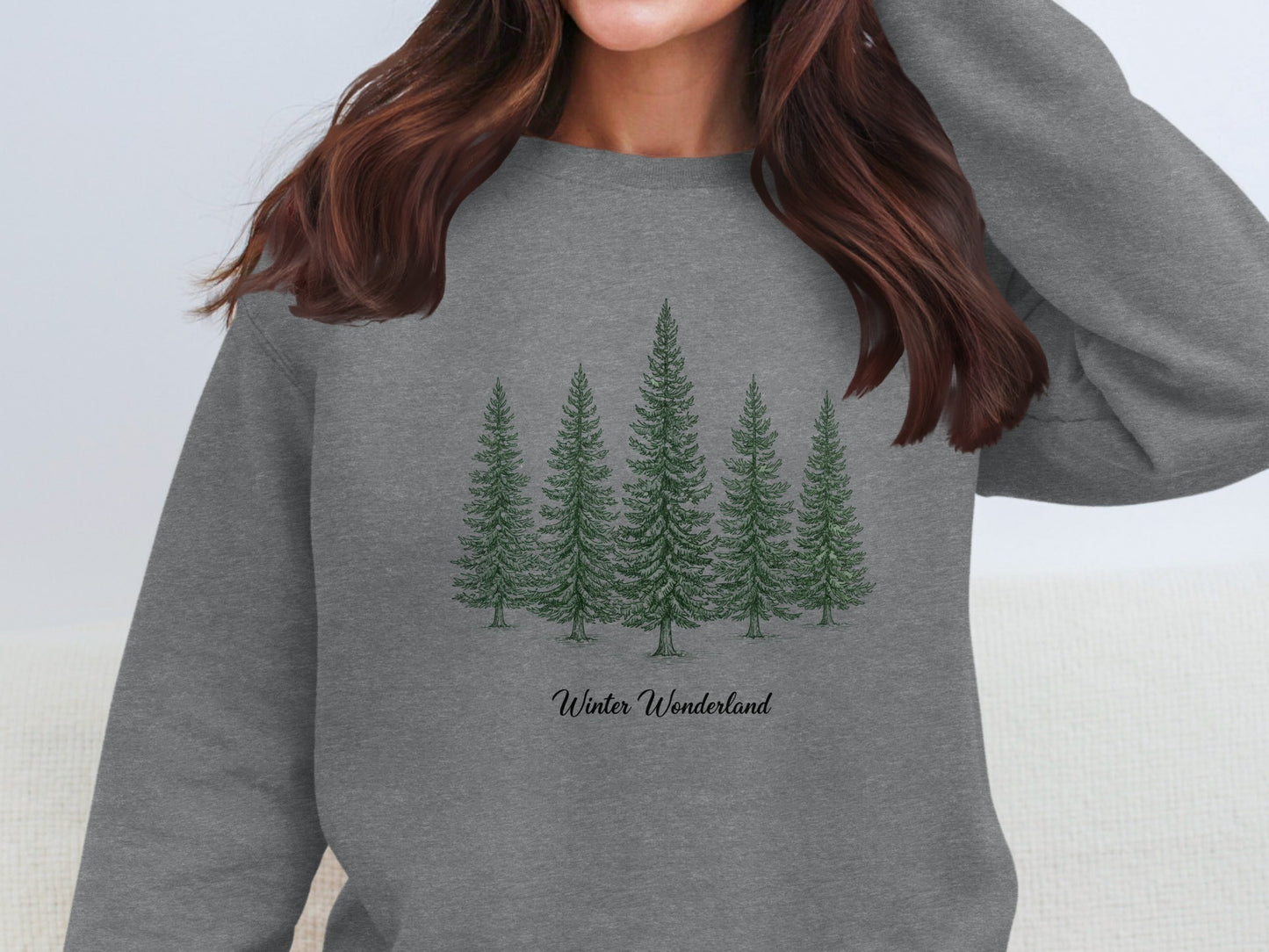 Winter Wonderland Forest Graphic Sweatshirt