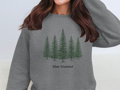 Winter Wonderland Forest Graphic Sweatshirt