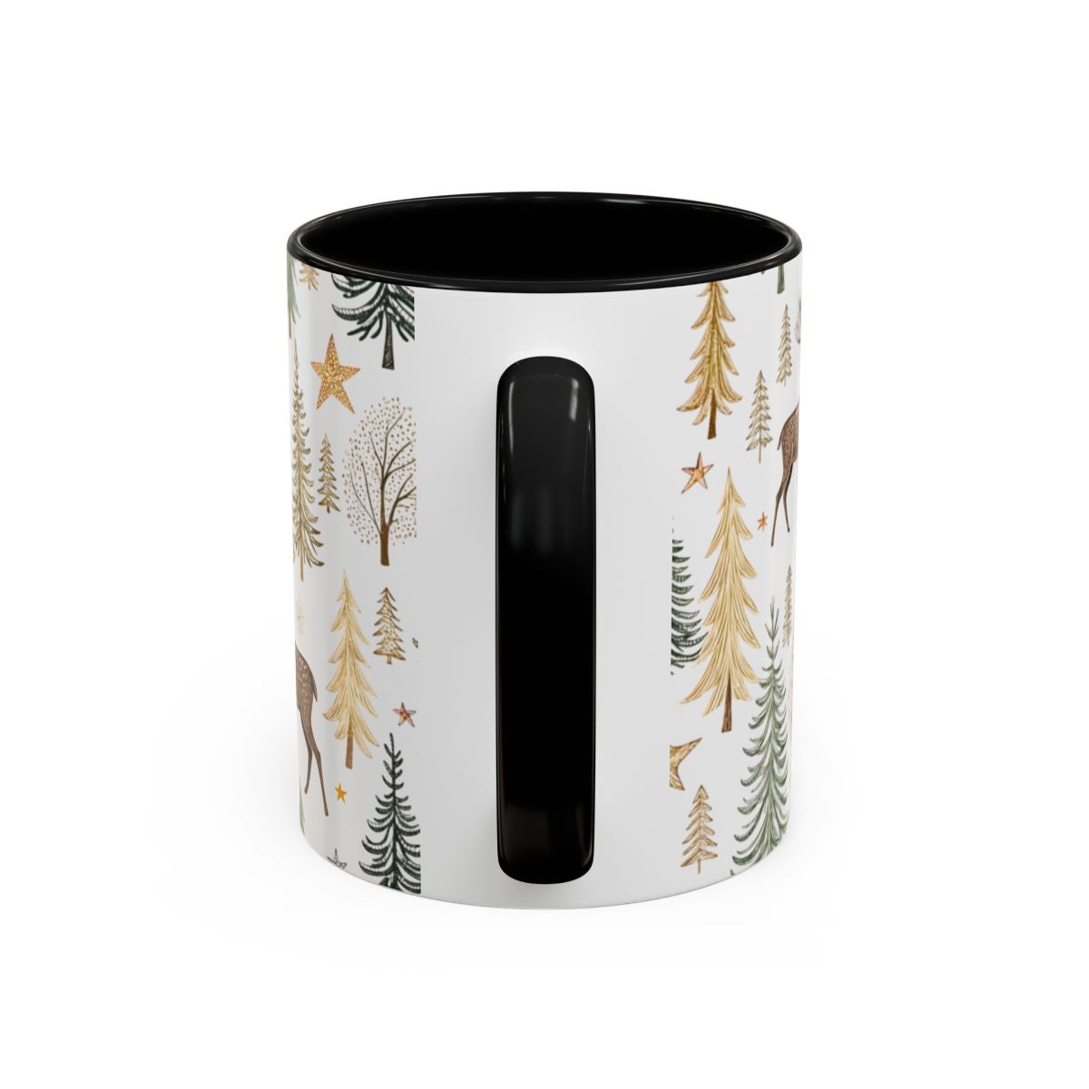 Festive Woodland Animal and Tree Design Mug