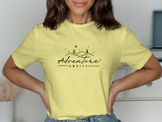 Adventure Awaits Graphic Tee Shirt product