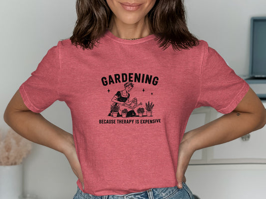 Gardening Because Therapy is Expensive shirt product type