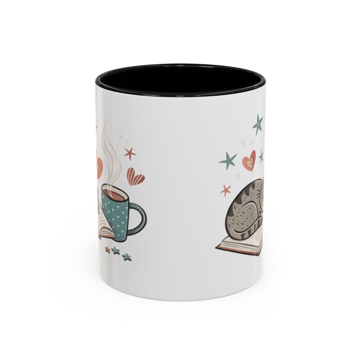 Cozy Cat and Coffee Mug Design for Relaxing Moments