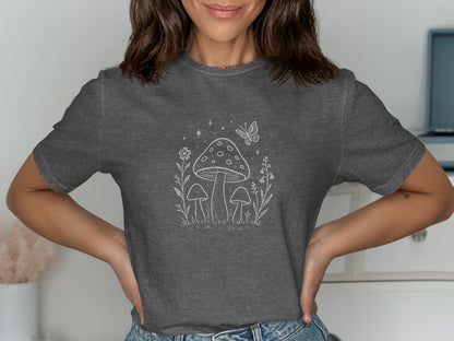 Whimsical Mushroom Magic Graphic Tee Shirt product type