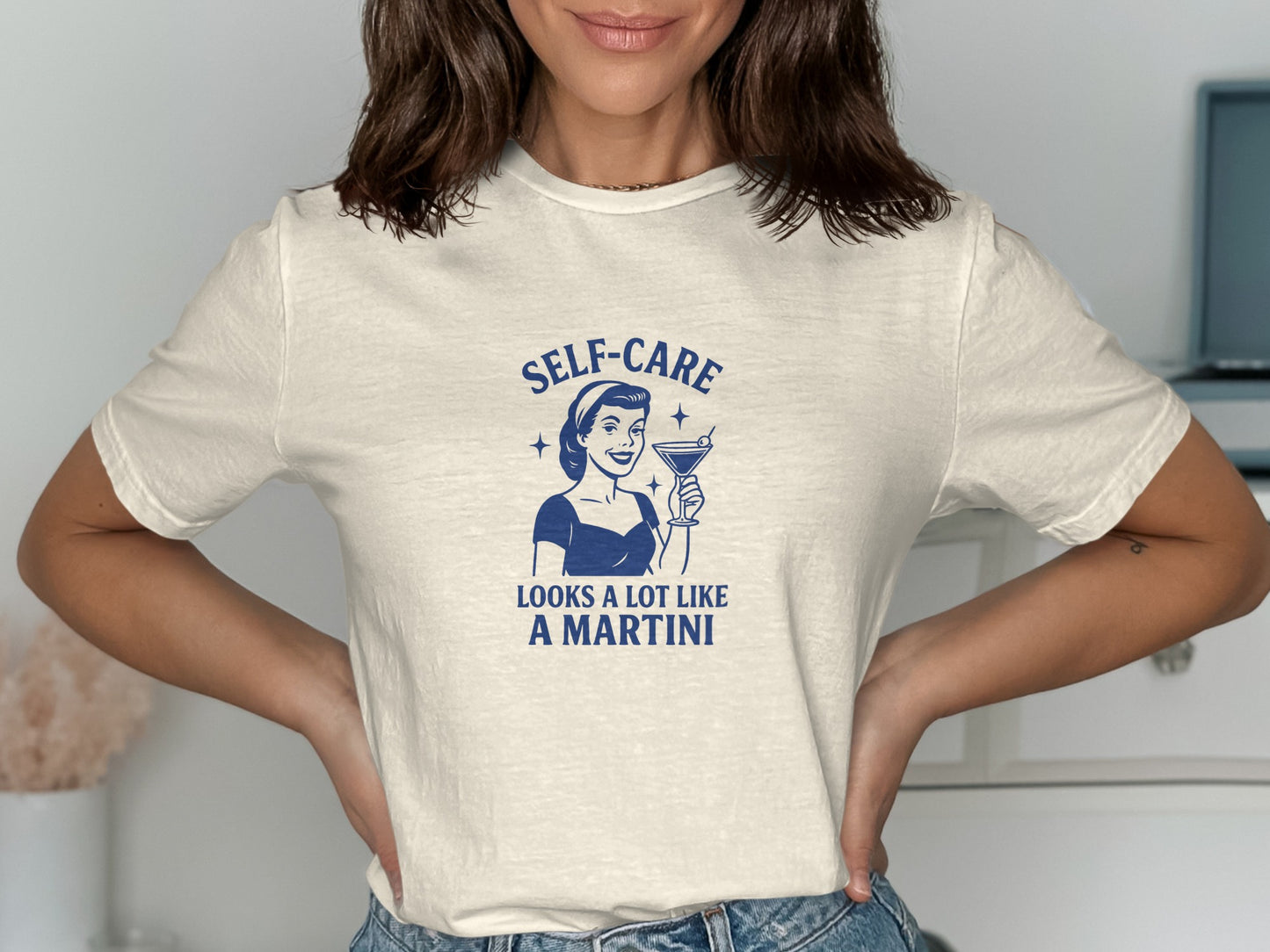 Self-Care Looks a Lot Like a Martini T-shirt product type