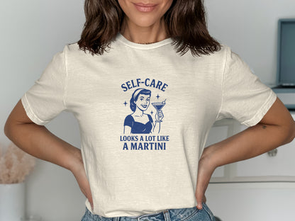 Self-Care Looks a Lot Like a Martini T-shirt product type