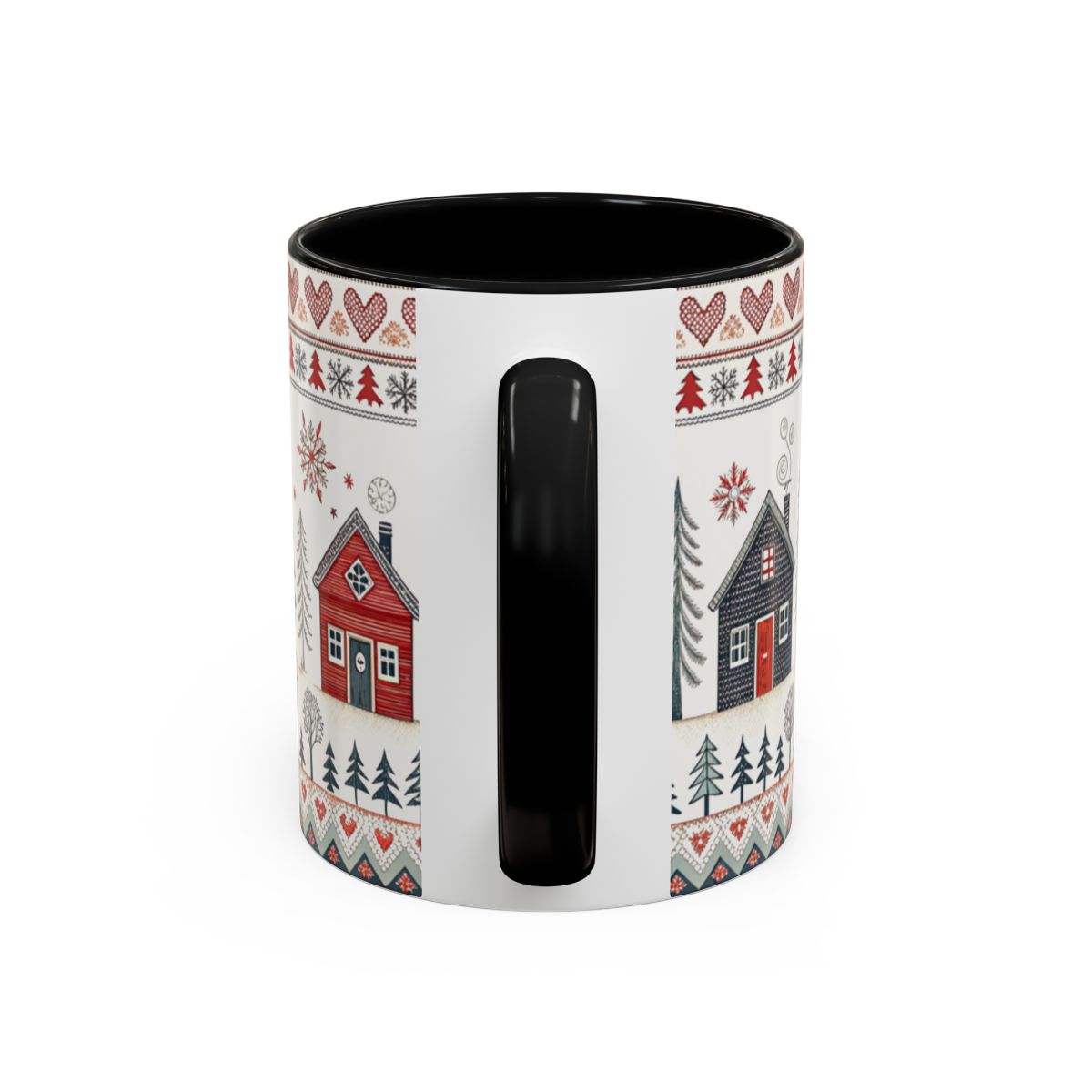 Cozy Winter Village Design Mug for Holiday Season
