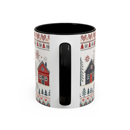 Cozy Winter Village Design Mug for Holiday Season