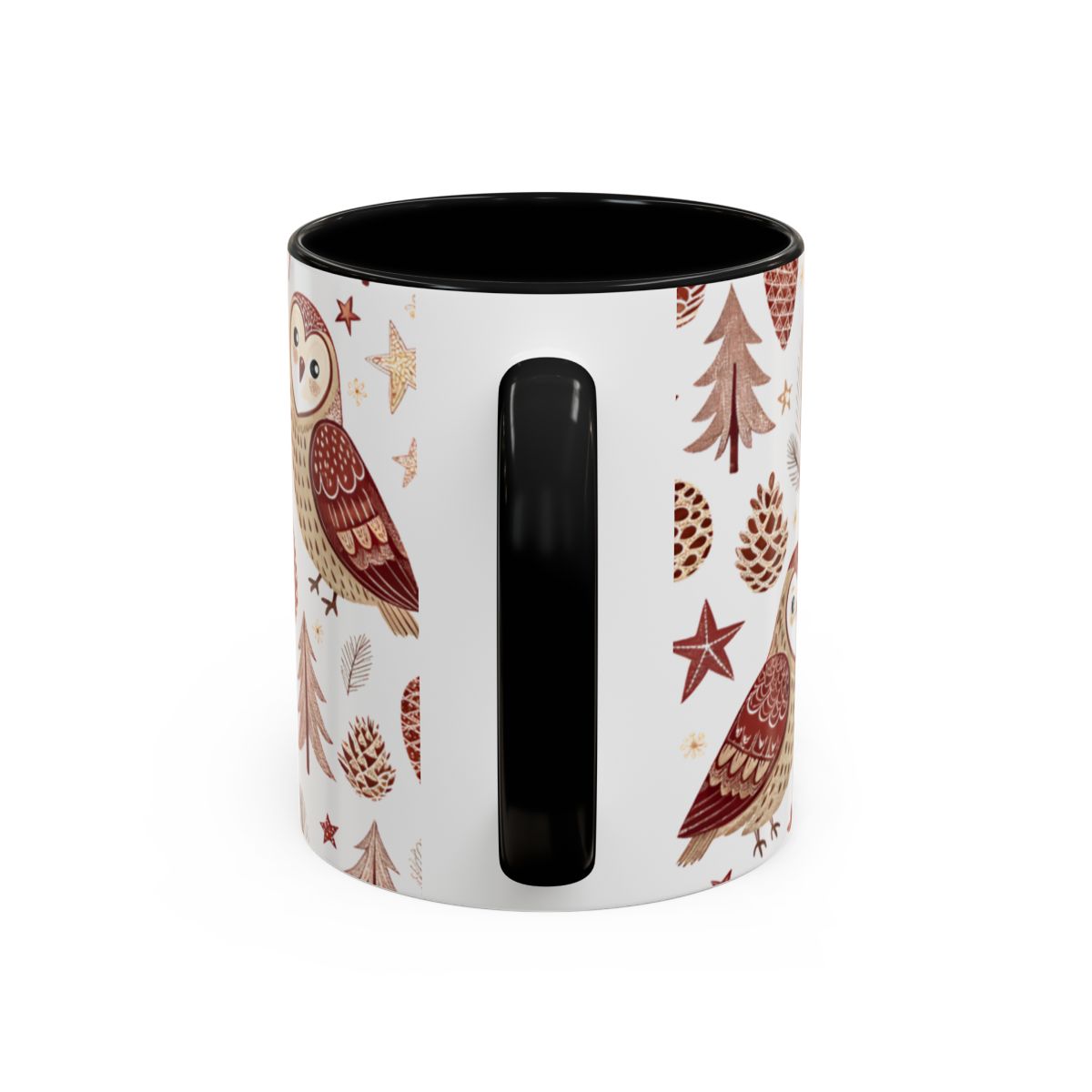 Cute Owl and Stars Pattern Coffee Mug