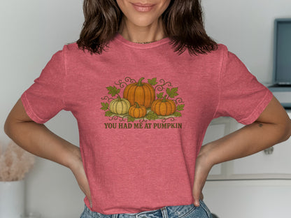 You Had Me At Pumpkin Graphic Halloween T-shirt product