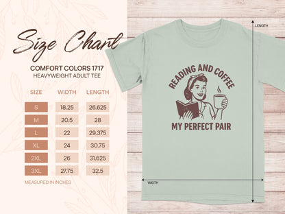Reading And Coffee My Perfect Pair tee product
