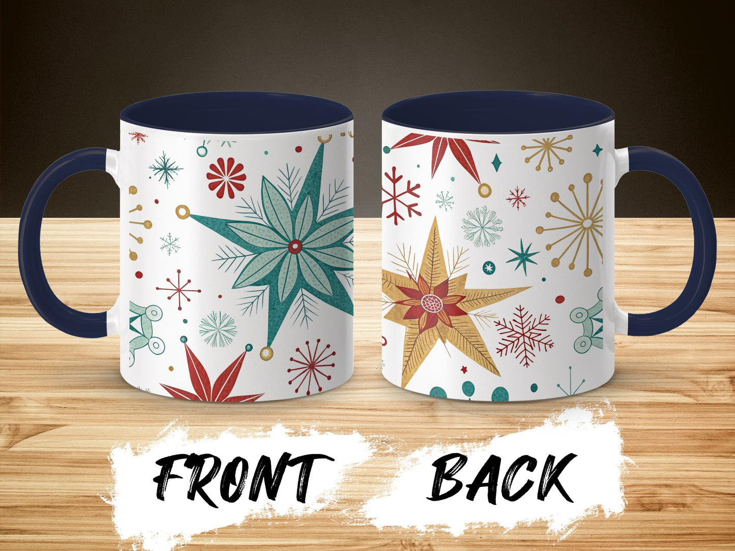 Vibrant Holiday Design Premium Festive Coffee Mug