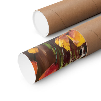 Wild Poppies Dancing Poster