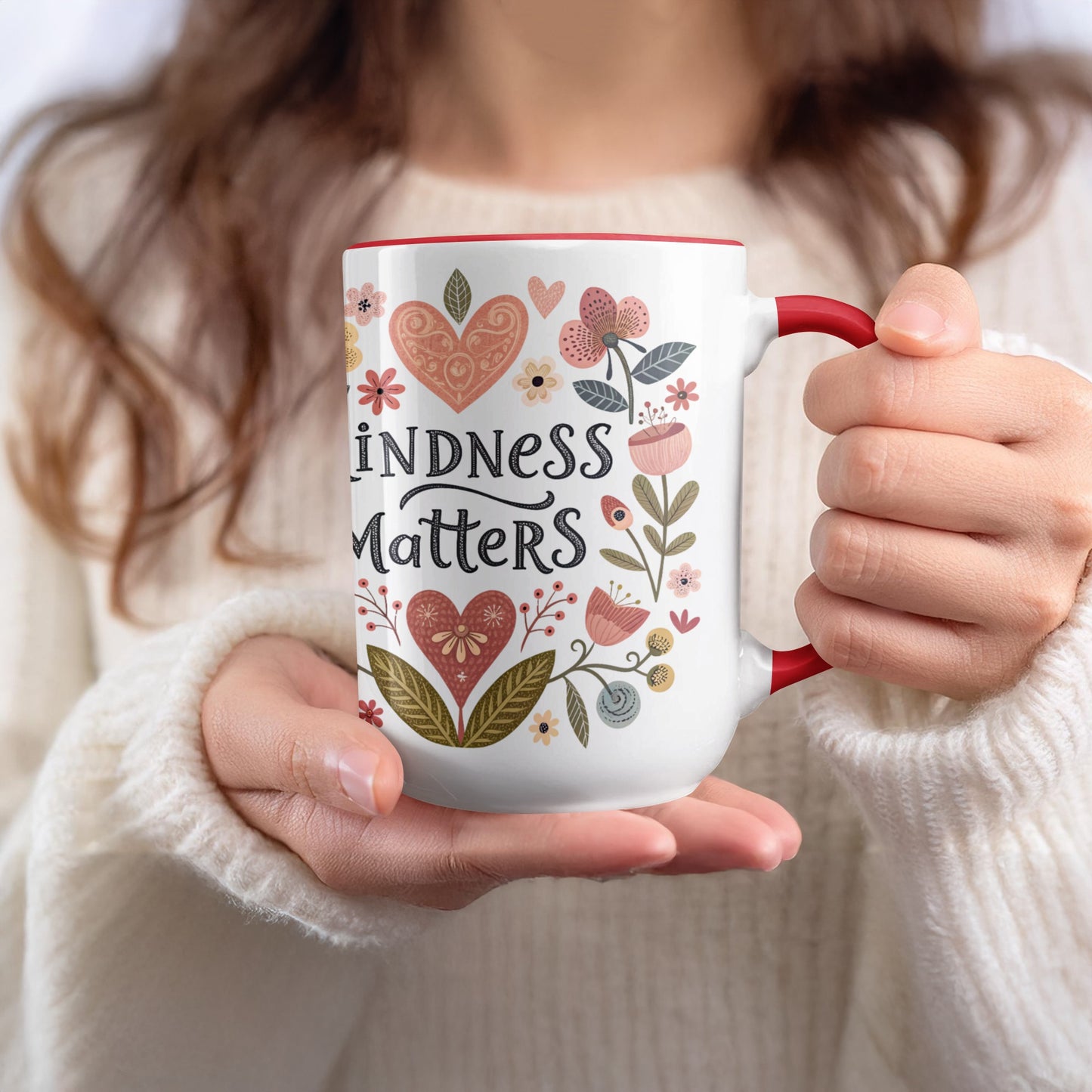 Kindness Matters Inspirational Artwork Mug