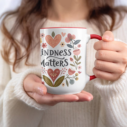 Kindness Matters Inspirational Artwork Mug