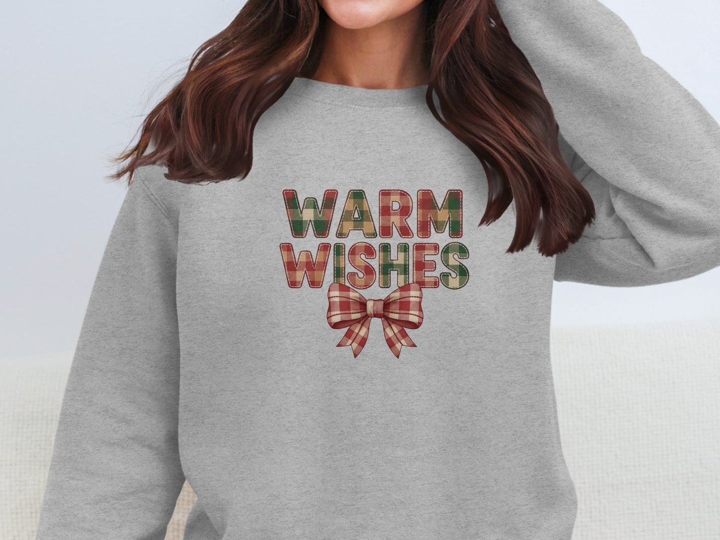 Warm Wishes Graphic Pullover Long Sleeve Top