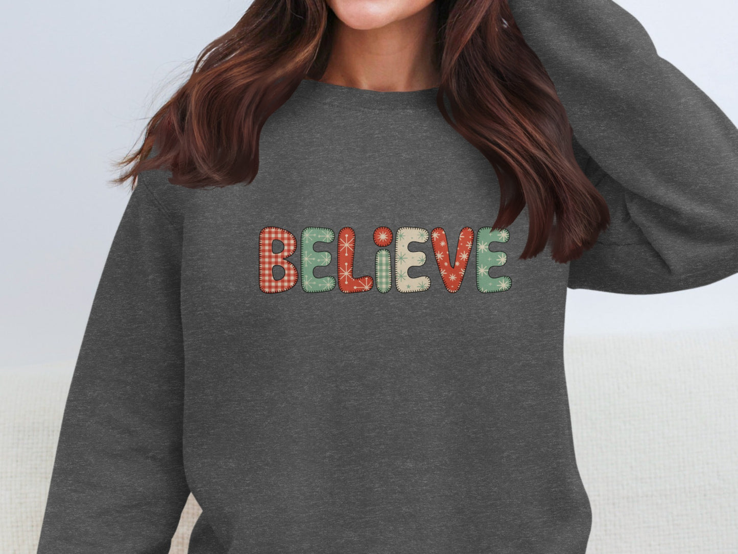 Believe Printed Long Sleeve Top