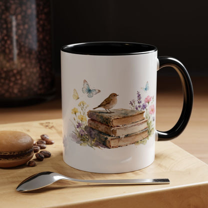 Beautiful Decorative Mug with Vintage Book Design product