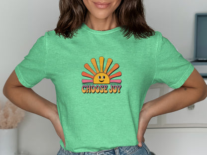 Choose Joy Sunburst Graphic Tee Shirt product type