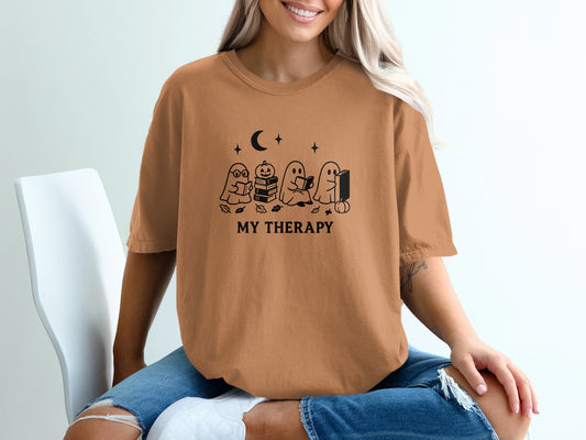Ghost Characters My Therapy Design T Shirt product