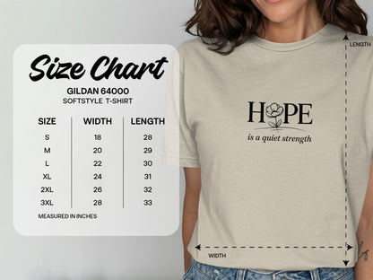 Hope is a Quiet Strength Softstyle T-shirt product