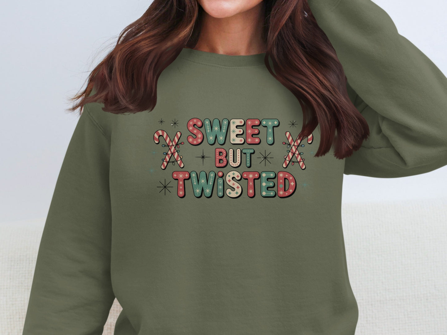 Sweet But Twisted Holiday Sweatshirt Product