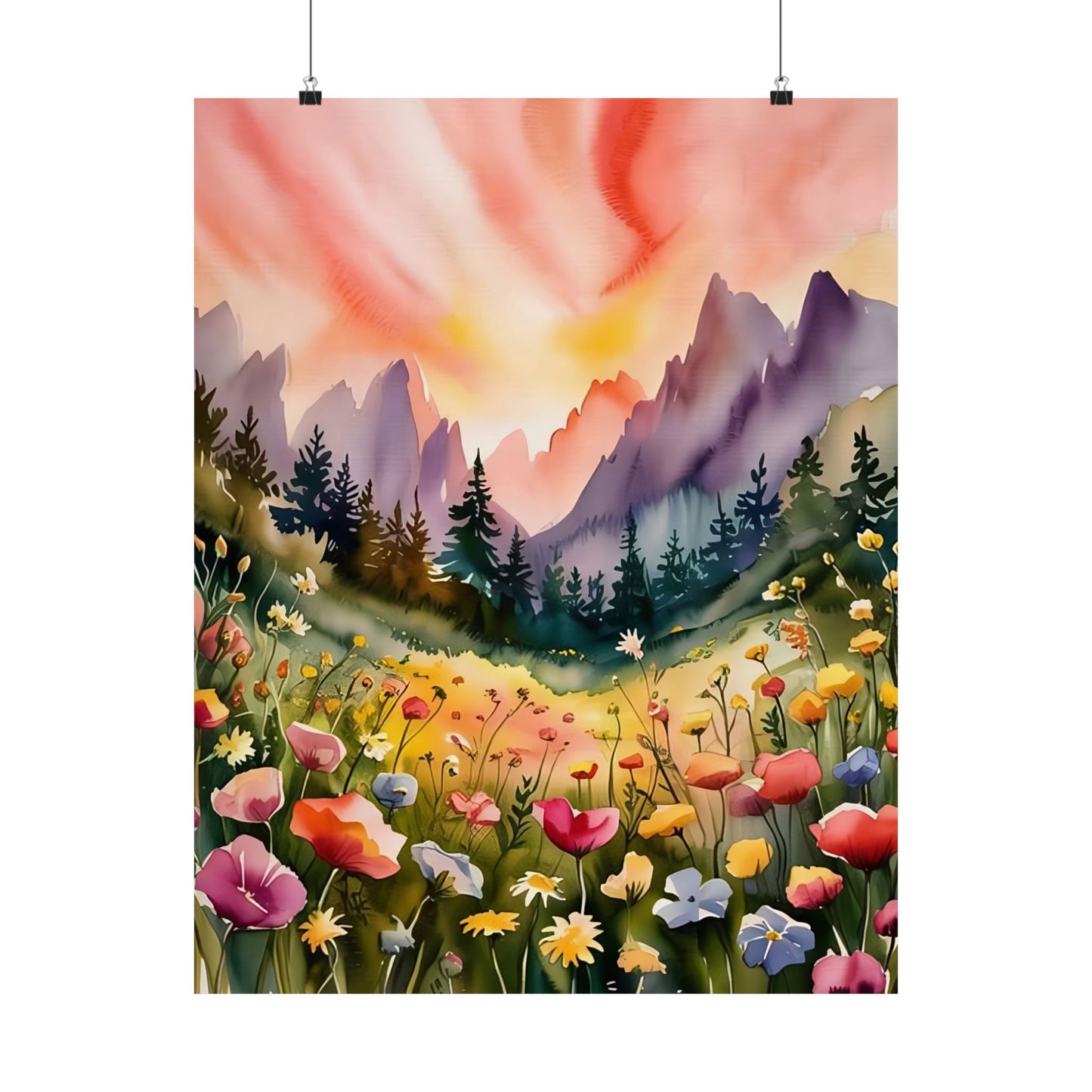 Flowering Meadow Poster