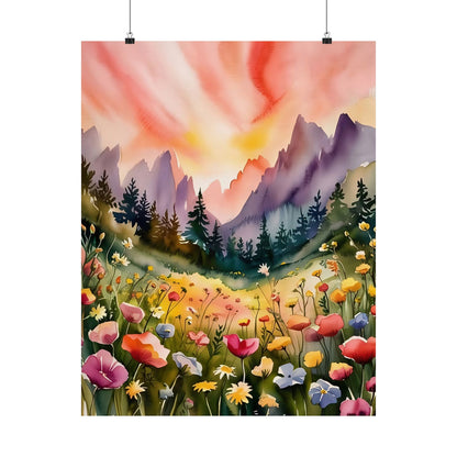 Flowering Meadow Poster