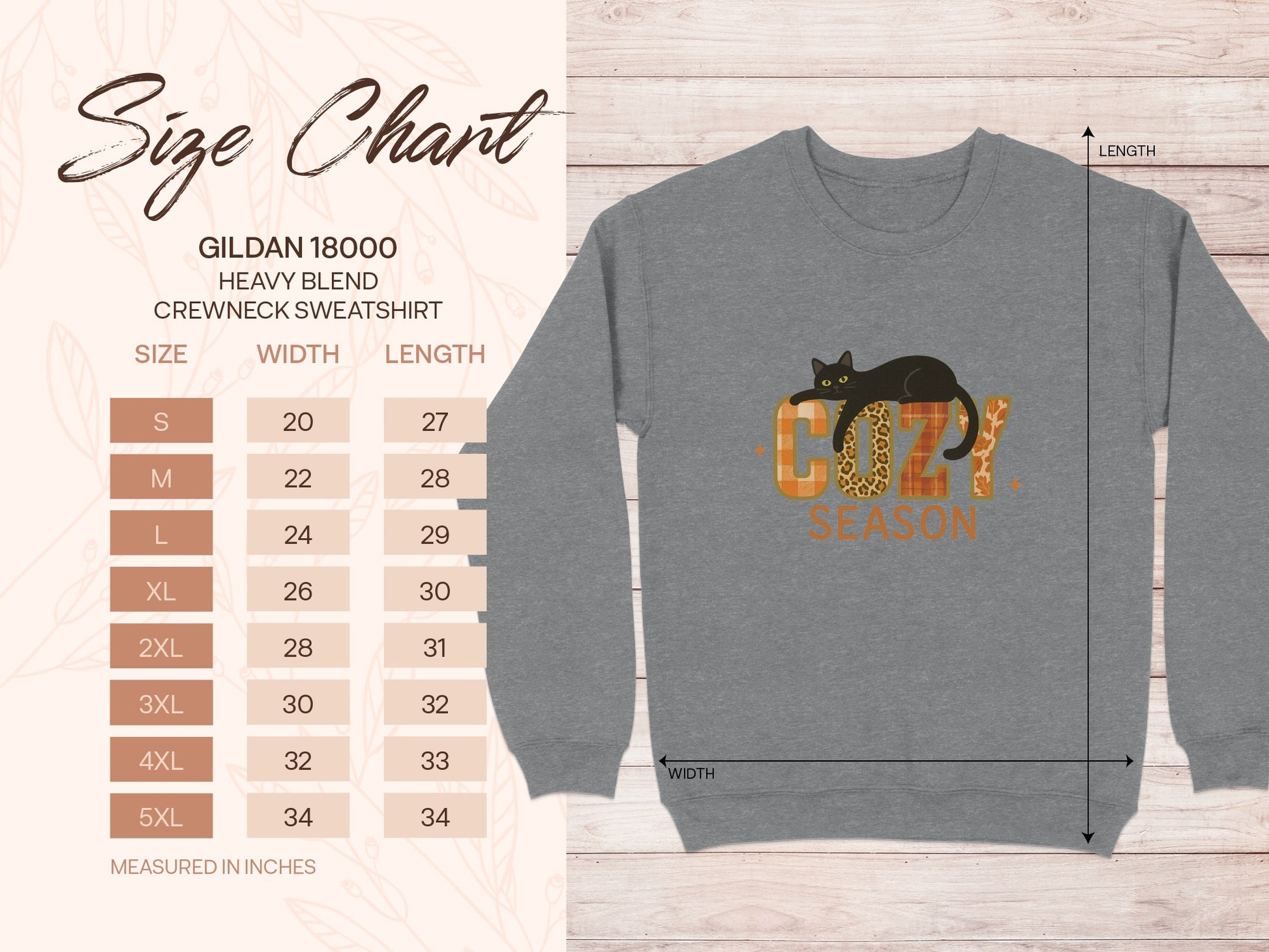 Cozy Cat Season Graphic Sweatshirt for Fall Lounging