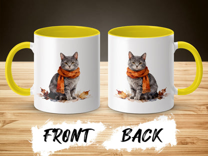 Cute Cat in Scarf Design Printed Coffee Mug product