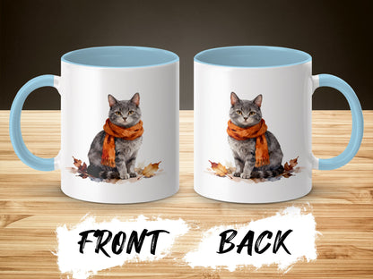 Adorable Cat With Orange Scarf Coffee Mug product