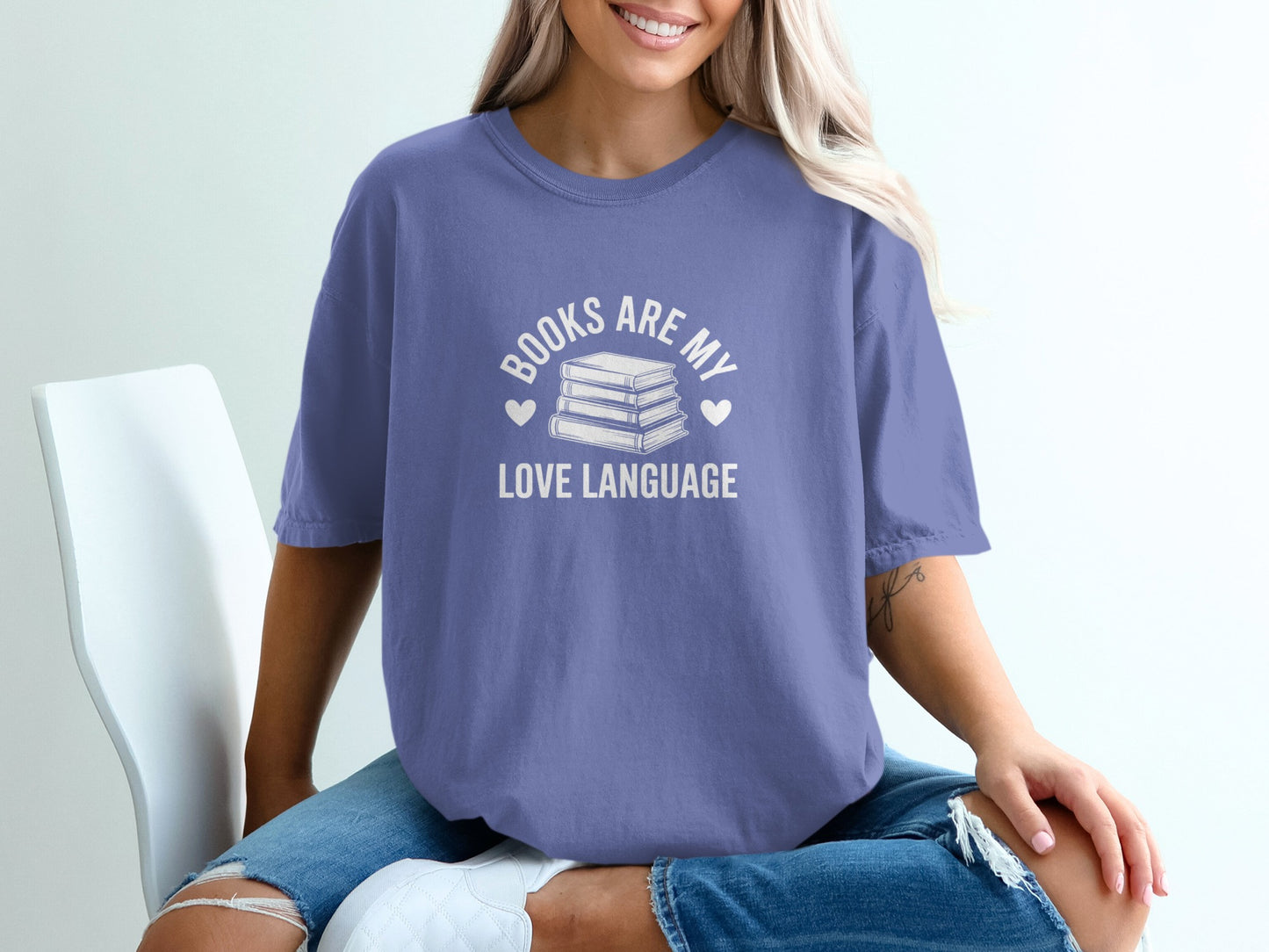 Books Are My Love Language Comfortable Shirt product