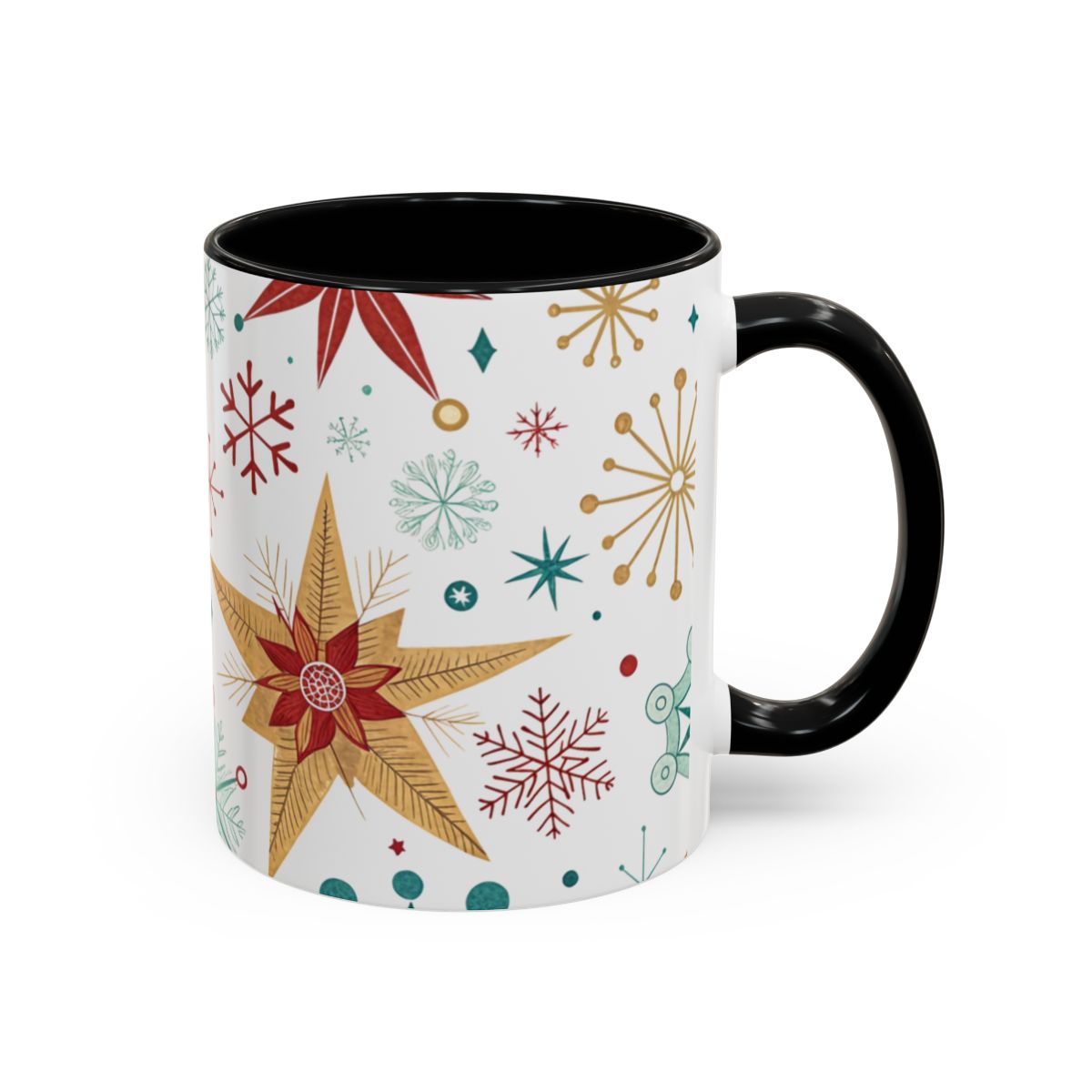 Vintage Holiday Star Design Ceramic Mug Product