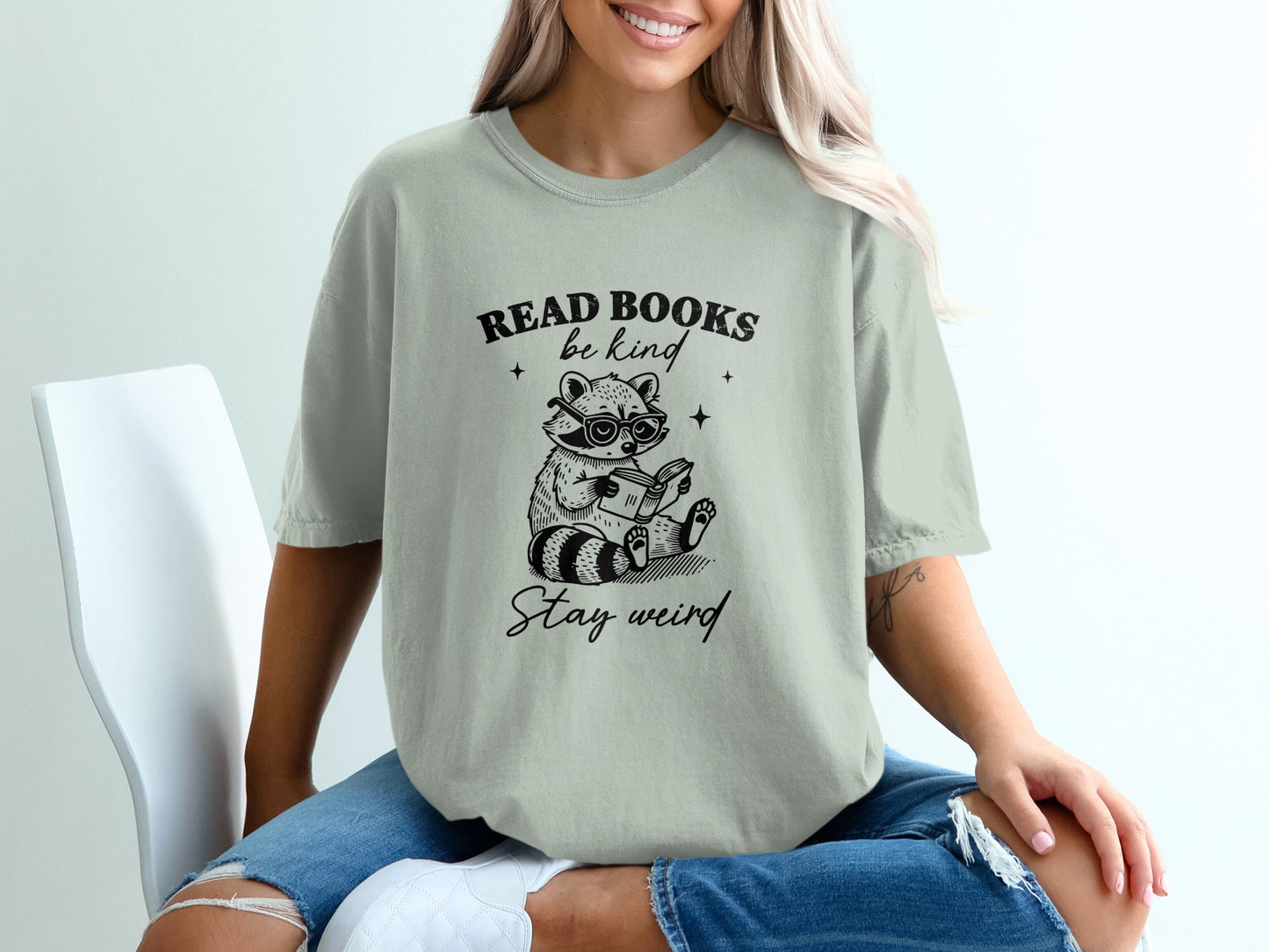 Read Books Be Kind Stay Weird Graphic T-shirt product