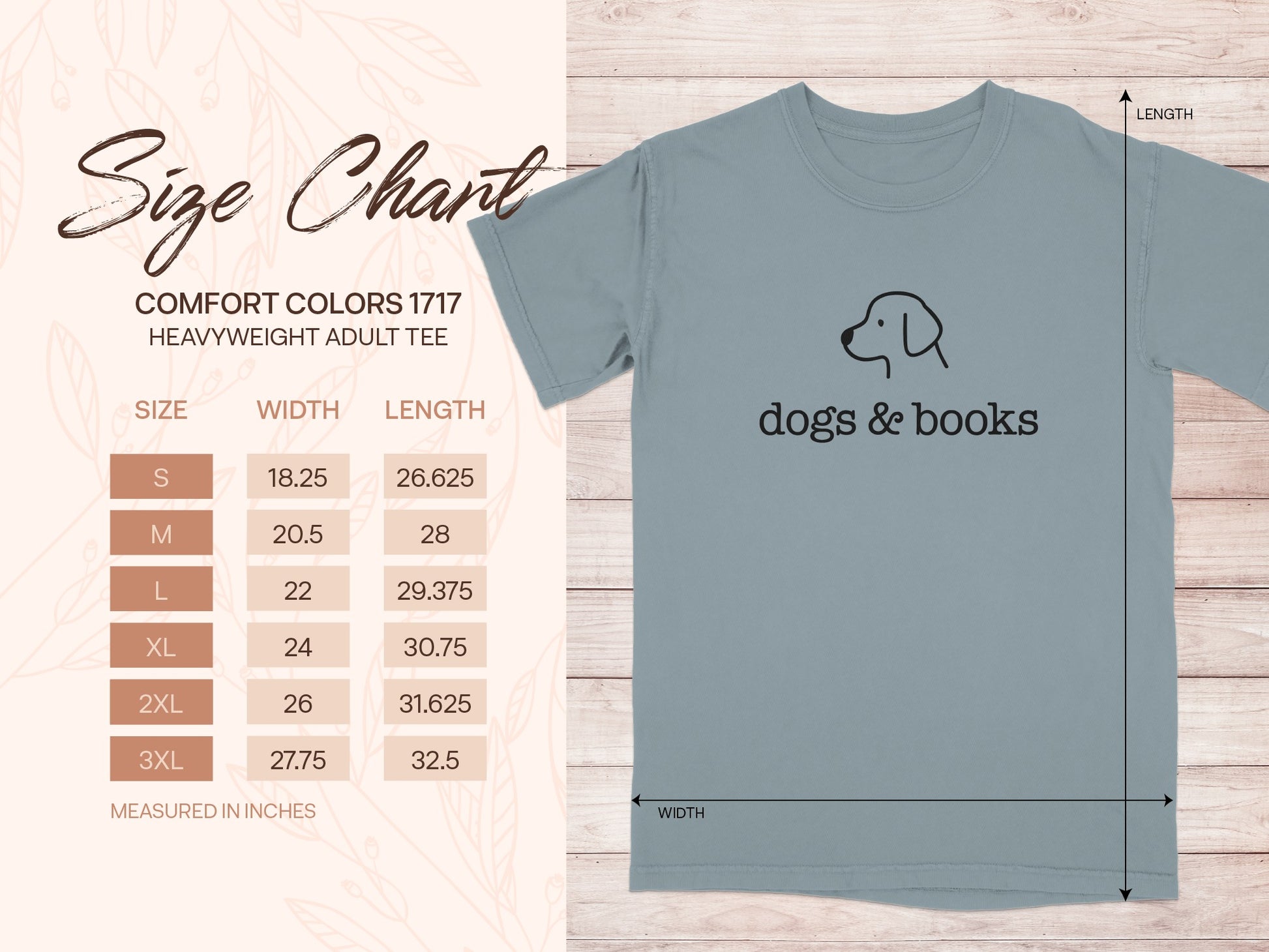 Dogs and Books Heavyweight Adult Tee product type