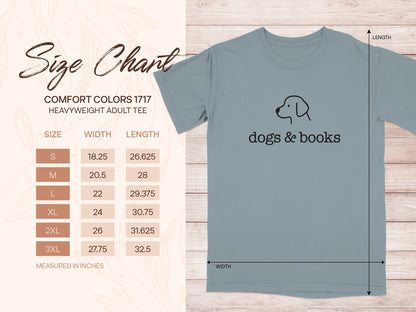 Dogs and Books Heavyweight Adult Tee product type