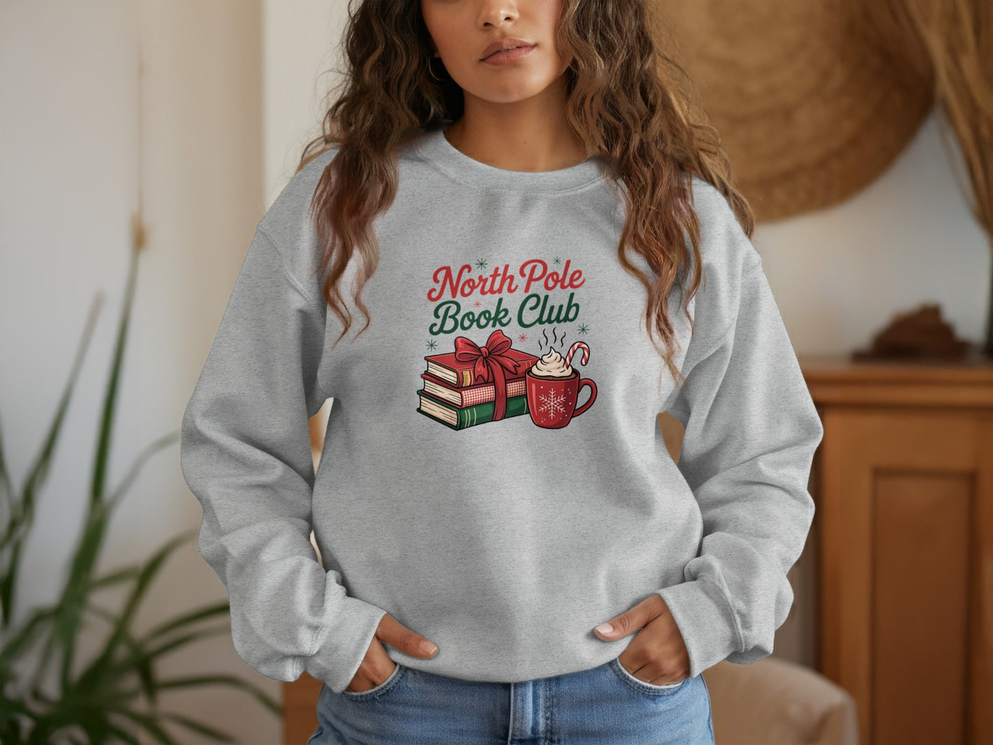 North Pole Book Club Holiday Season Sweatshirt