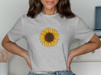 Sunflower Graphic Tee Casual Fashion T-Shirt product type