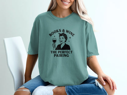Books And Wine The Perfect Pairing Shirt product type