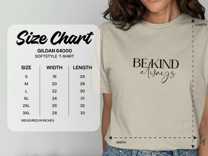 Be Kind Always Inspirational Softstyle T-shirt product