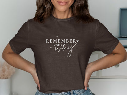 Remember Your Why Inspirational T-Shirt product type