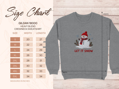 Let It Snow Snowman Sweatshirt