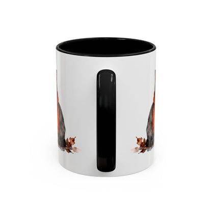 Black Handle Mug with Detailed Animal Illustration product