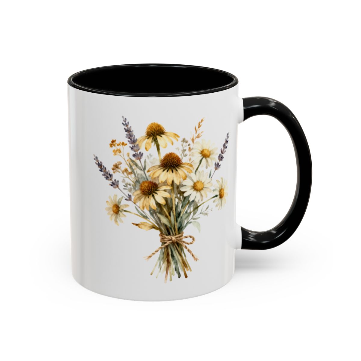 Beautiful Floral Bouquet Design on White Mug product